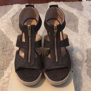 Dark brown Michael Kors wedges